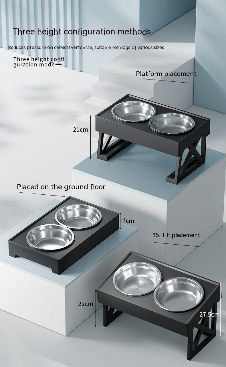 Elevated Dog Bowl for comfy Anti-choke Feeding