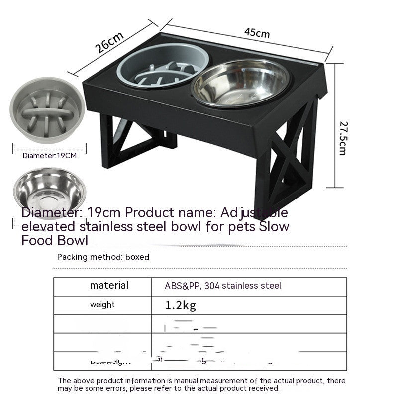Elevated Dog Bowl for comfy Anti-choke Feeding